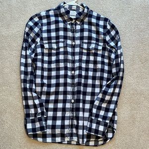 JCrew Perfect Fit flannel shirt, EUC